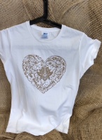 Picture of T-shirt grey with heart 
